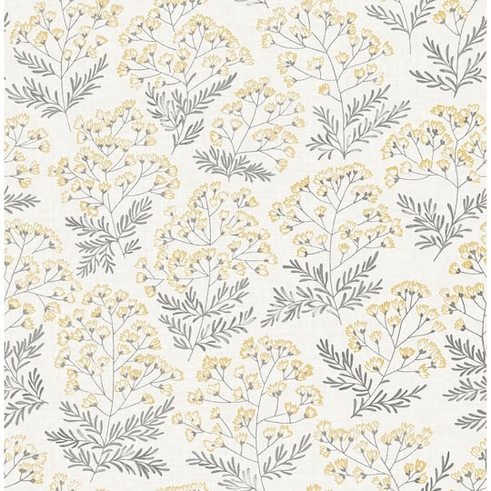 NuWallpaper Yellow Wethersfield Peel & Stick Wallpaper